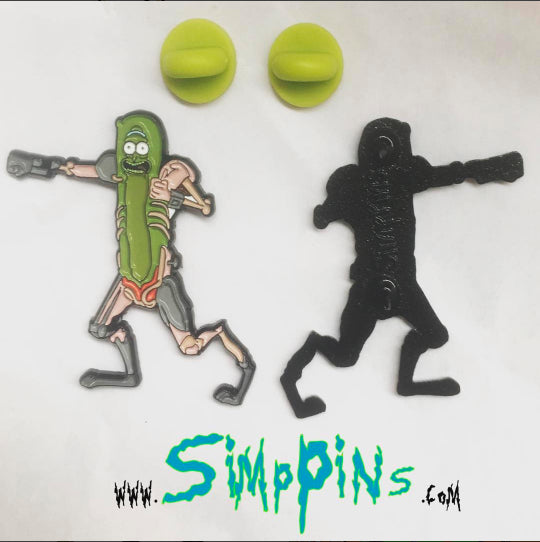 Pickle Rick Solenya Pin lapel pin -  A pin from simppins simpsons thesimpins pingame