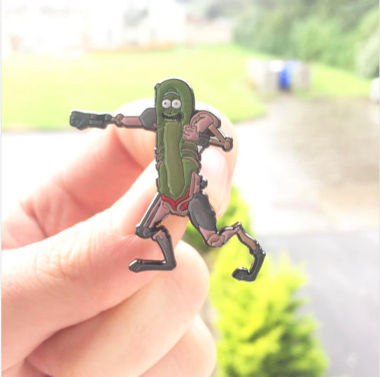 Pickle Rick Solenya Pin lapel pin -  A pin from simppins simpsons thesimpins pingame