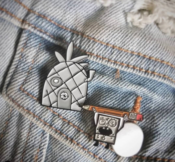 Doodlebob Doodle Pin Pack lapel pin -  A pin from simppins simpsons thesimpins pingame