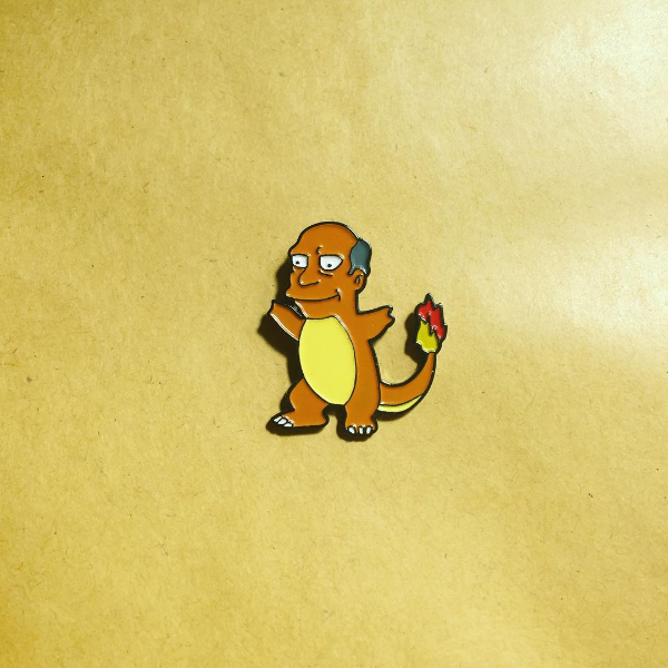Chal-mander Mash-up Pin lapel pin -  A pin from simppins simpsons thesimpins pingame
