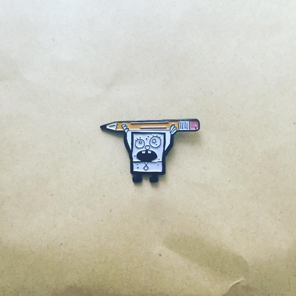 Doodlebob Pin lapel pin -  A pin from simppins simpsons thesimpins pingame