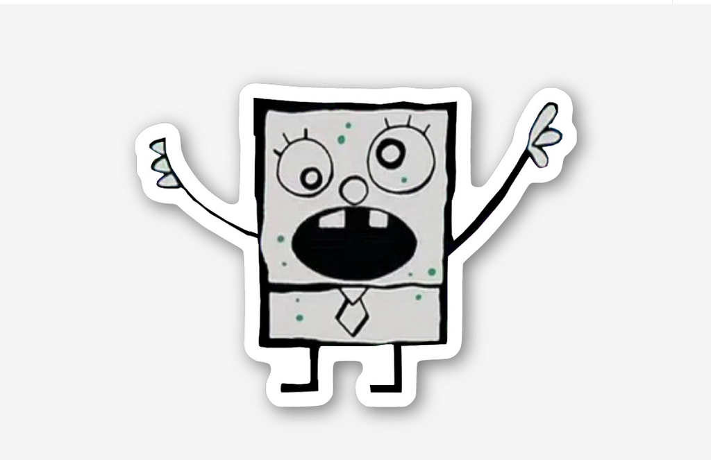 Doodlebob Sticker lapel pin -  A pin from simppins simpsons thesimpins pingame