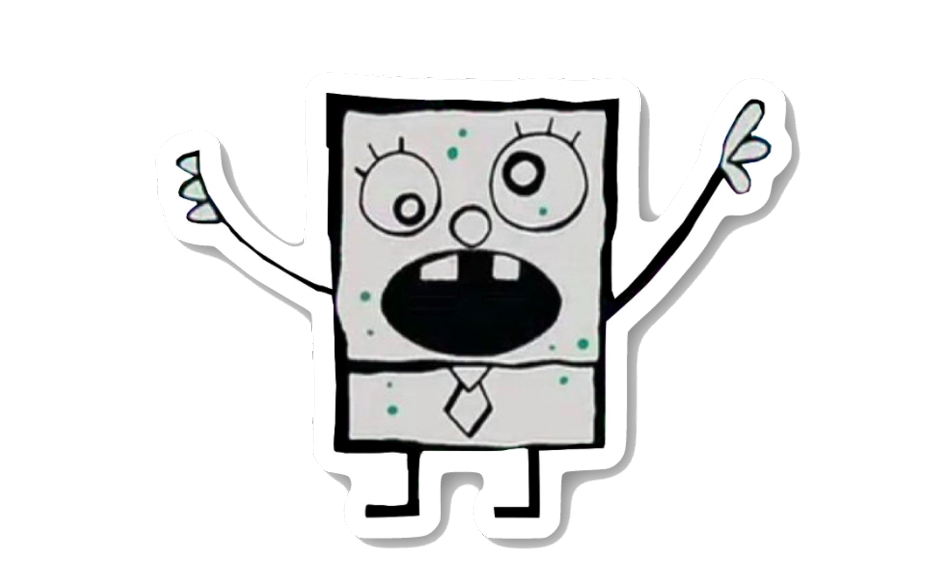 Doodlebob Sticker lapel pin -  A pin from simppins simpsons thesimpins pingame