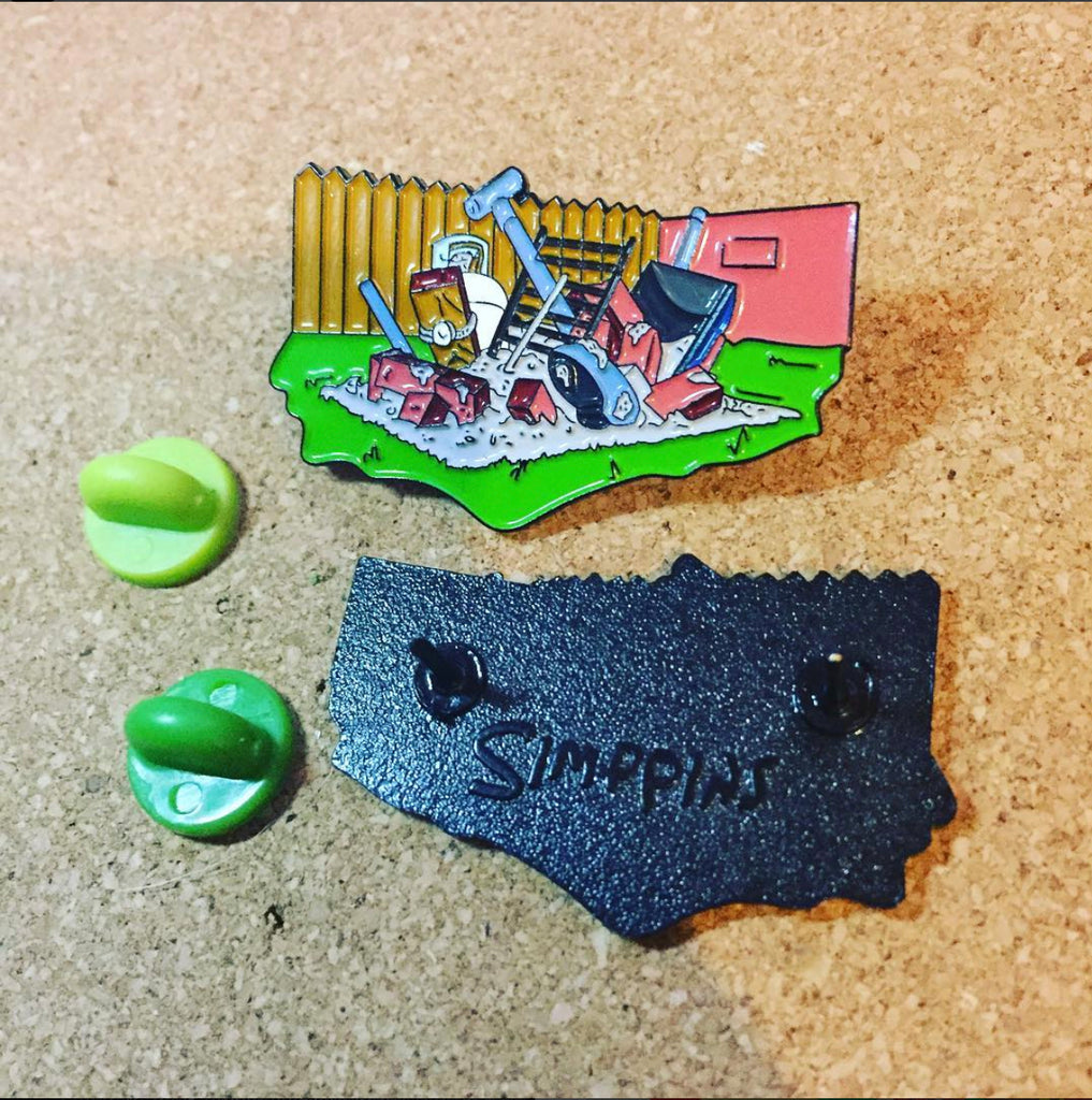 BBQ Le Grille Pin lapel pin -  A pin from simppins simpsons thesimpins pingame