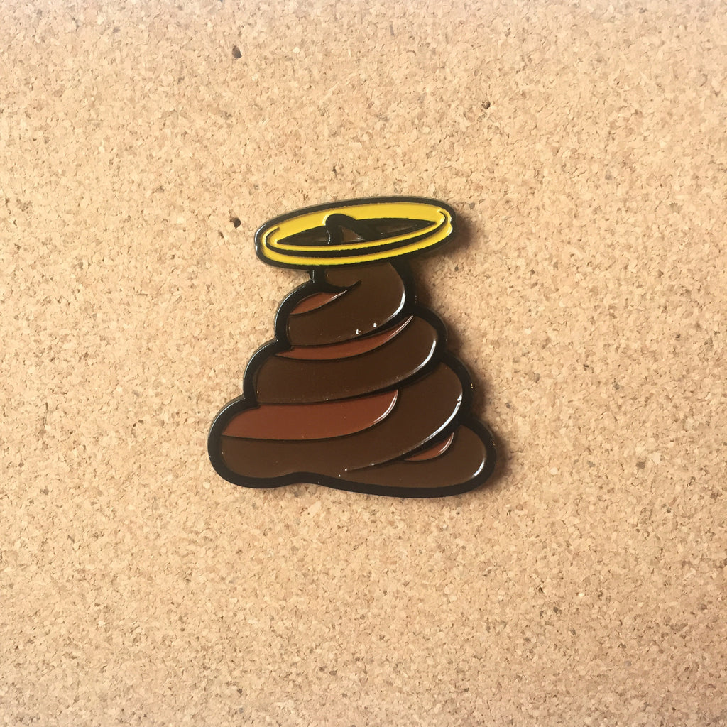 Holy Shit Pin - Marty Melberg x SimpPins lapel pin -  A pin from simppins simpsons thesimpins pingame