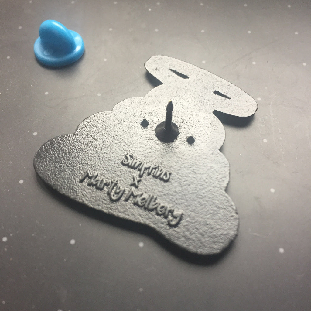 Holy Shit Pin - Marty Melberg x SimpPins lapel pin -  A pin from simppins simpsons thesimpins pingame