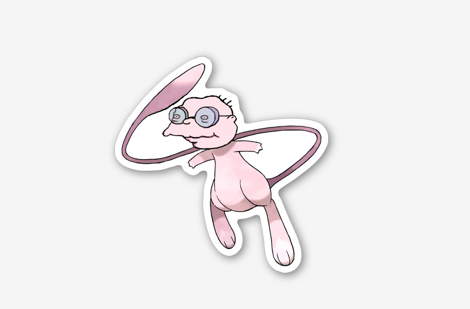 Hans Mew Man Sticker lapel pin -  A pin from simppins simpsons thesimpins pingame
