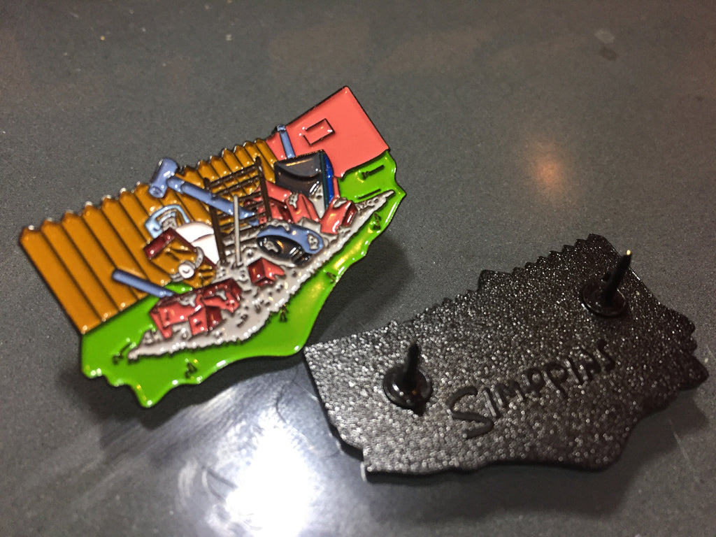 BBQ Le Grille Pin lapel pin -  A pin from simppins simpsons thesimpins pingame