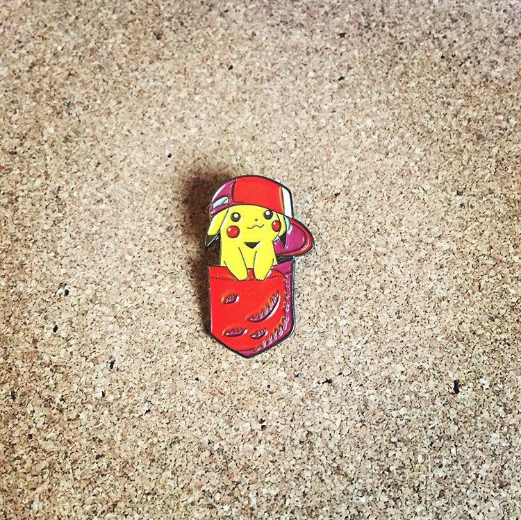 Pocket Pikachu Pin lapel pin -  A pin from simppins simpsons thesimpins pingame