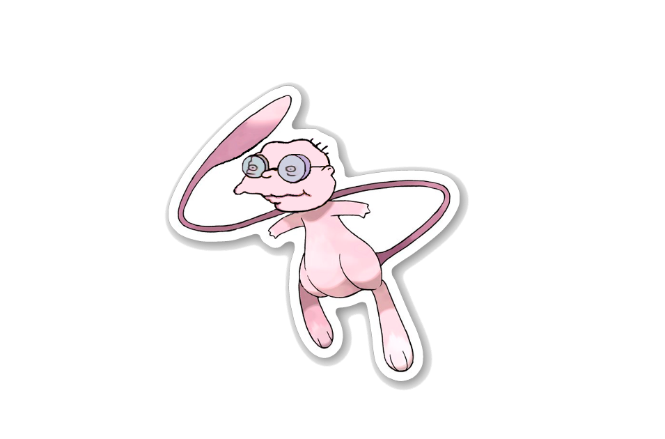 Hans Mew Man Sticker lapel pin -  A pin from simppins simpsons thesimpins pingame