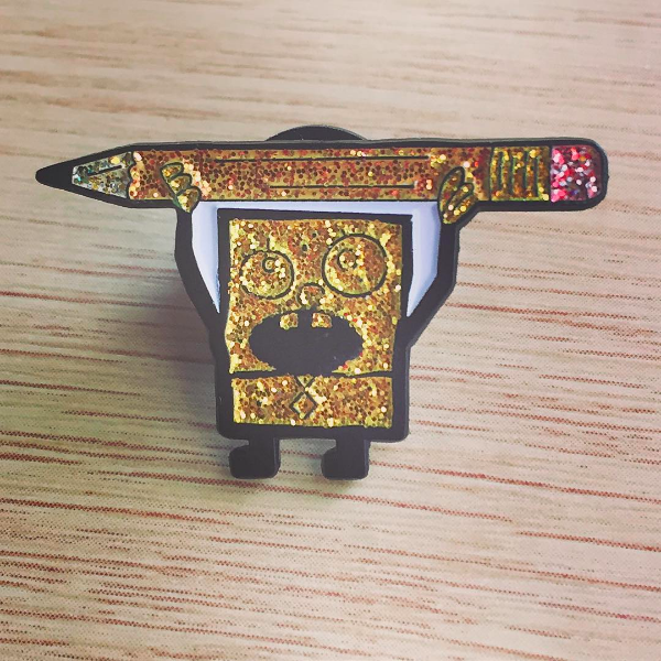 Sparklebob lapel pin -  A pin from simppins simpsons thesimpins pingame