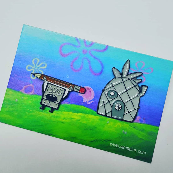 Doodlebob Doodle Pin Pack lapel pin -  A pin from simppins simpsons thesimpins pingame